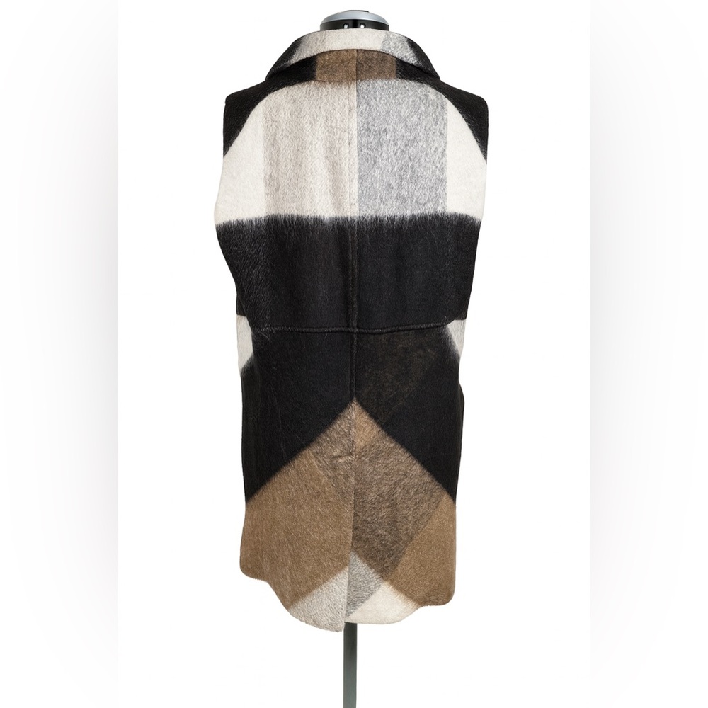 Luii Black and Gray Wool Vest - Picture 3 of 7